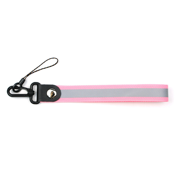 Smidigt Slittåligt Reflex Nyckelband Rosa L