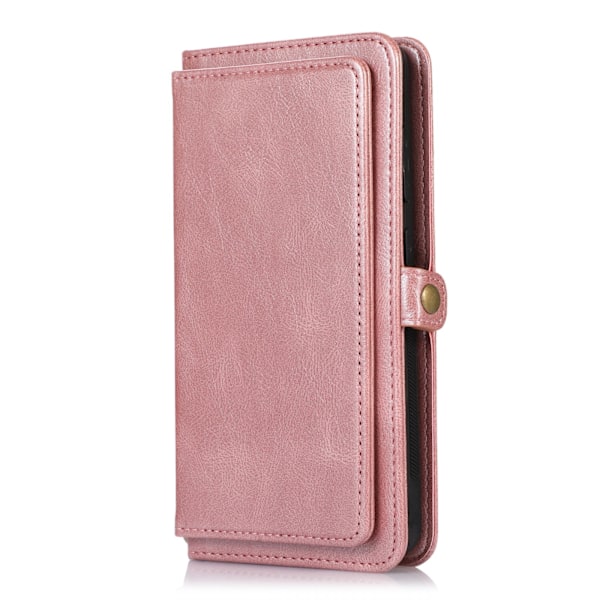 Samsung Galaxy S21 FE - Robust praktisk 2-1 pung etui Roséguld