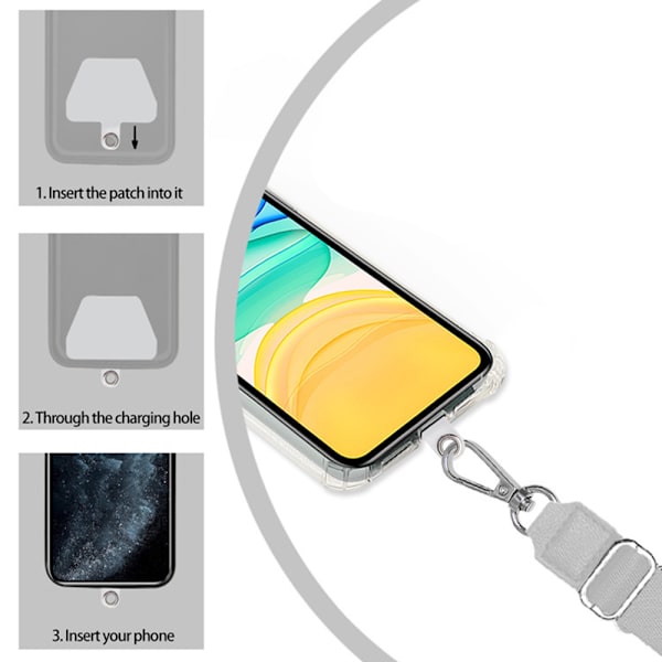 Smart Mobilholder/Halskæde Svart