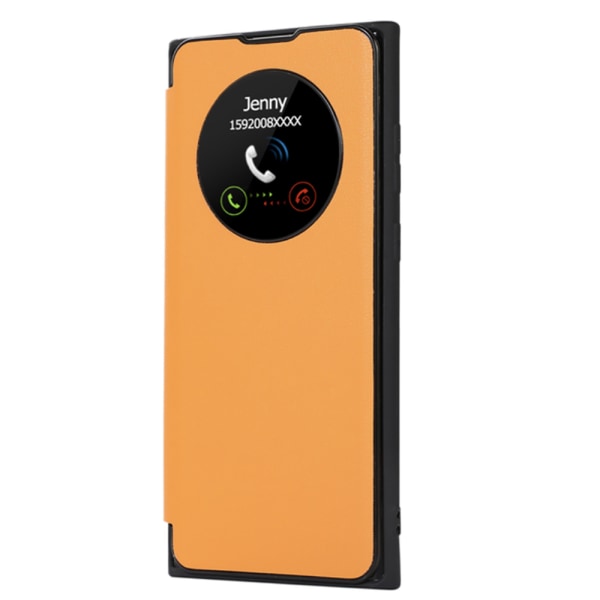 Samsung Galaxy S23 Ultra - Stilig smart etui Kortrom Orange