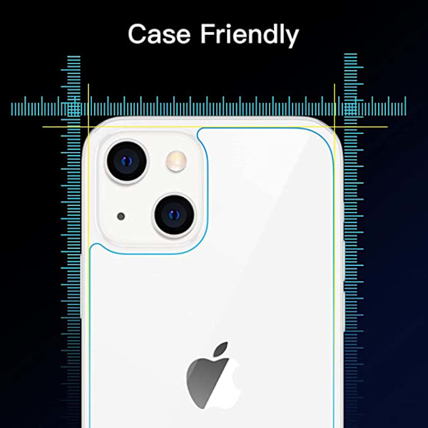 iPhone 13 Skärmskydd Baksida 0,3mm Transparent/Genomskinlig