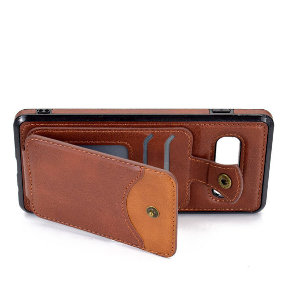 Samsung Galaxy S10 Plus - Stilfuldt cover med kortholder Svart