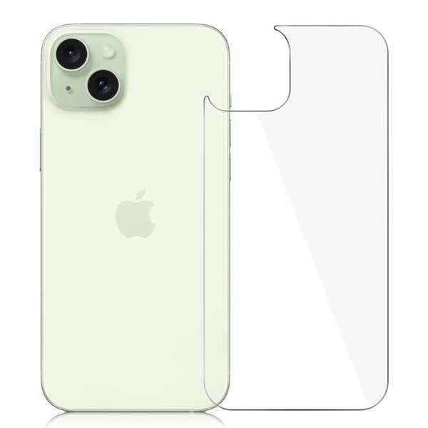 iPhone 15 Bakside Skjermbeskytter 0,3mm Transparent