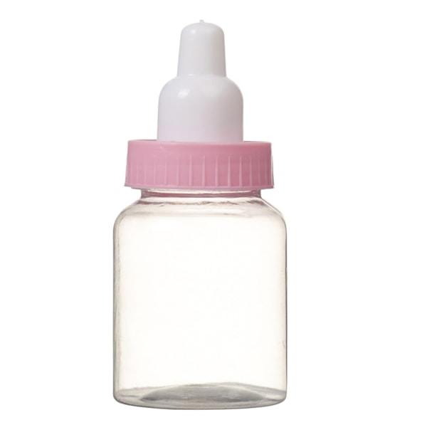 Sød mini-babyflaske dåbsgave baby shower Rosa