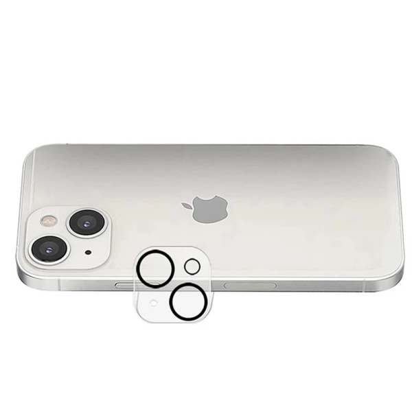 2-PACK iPhone 13 2.5D HD kamera linsecover Transparent/Genomskinlig