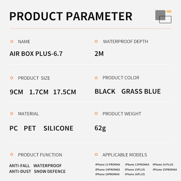 SHELLBOX Extremely Heavy-Duty Universal Fodral till iPhones (6.7")