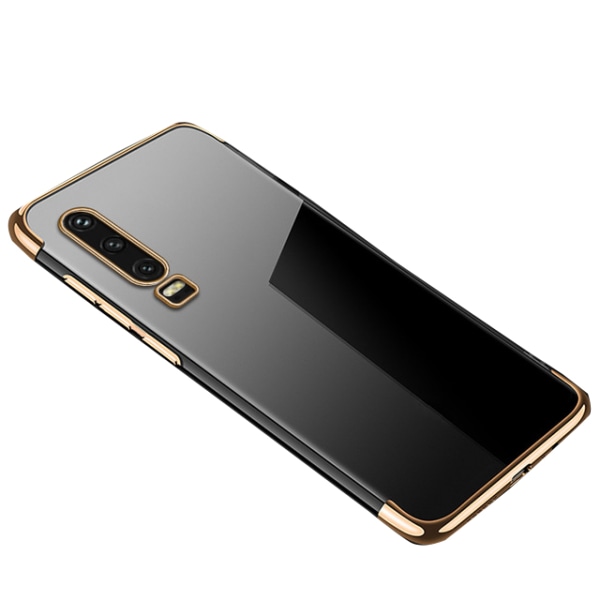 Glat beskyttende silikonecover - Huawei P30 Guld