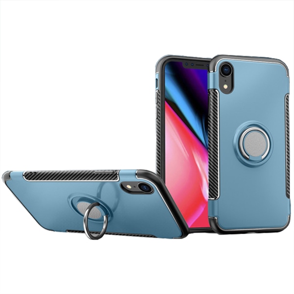 iPhone XR - Skyddsskal med Ringhållare Guld