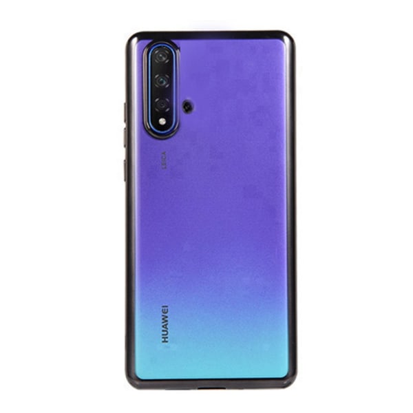 Huawei Nova 5T - Genomtänkt Floveme Silikonskal Guld