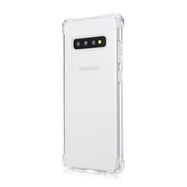 Gjennomtenkt silikonbeskyttelsesdeksel - Samsung Galaxy S10E Svart/Guld