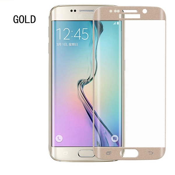 Samsung Galaxy S6 Edge - EXXO-Skärmskydd 3D (9H) Curved Svart