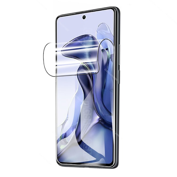 2-PACK Xiaomi 11T Pro Hydrogel Skärmskydd HD 0,3mm Transparent