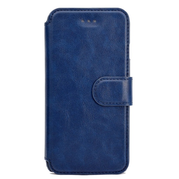 iPhone X/XS - Elegant Fodral med Plånbok Blå