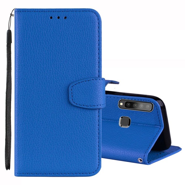 Samsung Galaxy A9 2018 – käytännöllinen lompakkokotelo (NKOBEE) Blå