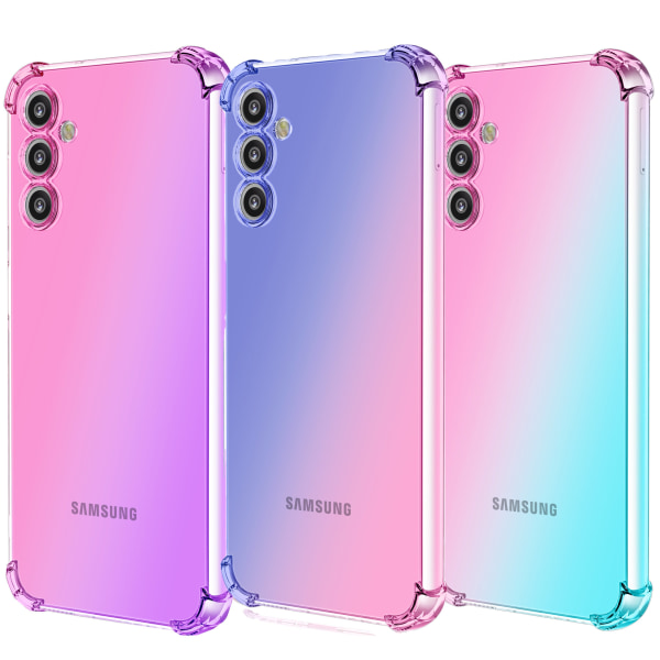 Samsung Galaxy A54 5G - Stilrent Skyddande Silikon Skal Blå