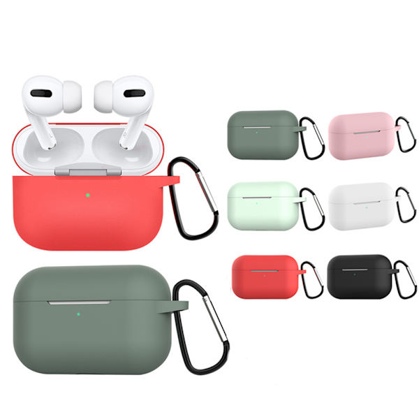 Skyddande Silikonskal för AirPods Pro/3 Grön