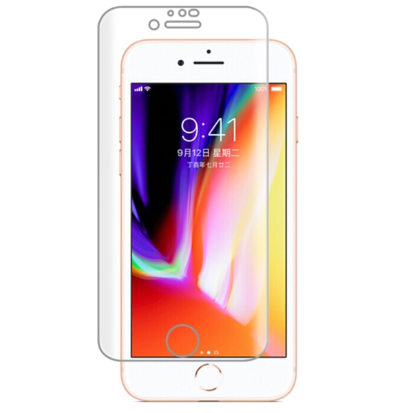 iPhone 7 Näytönsuoja 9H 0,2mm Nano-Soft HD-Clear Transparent/Genomskinlig