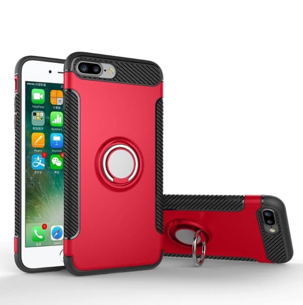 FLOVEMES Skal i Karbonfiber (Ringhållare) iPhone 7 Plus Guld