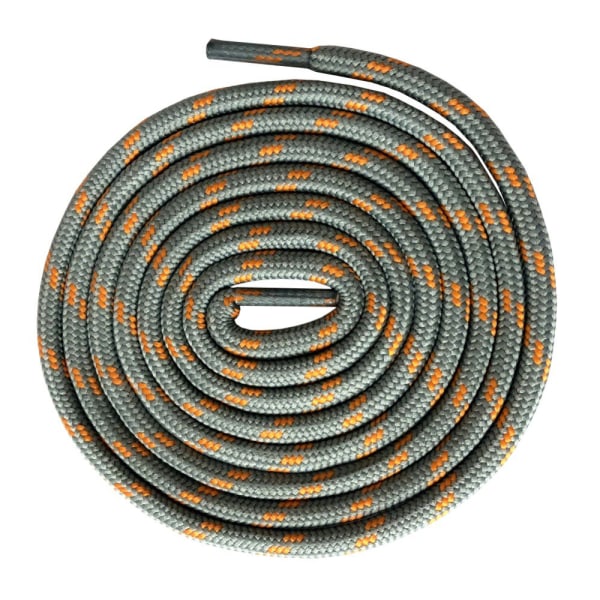 Stærke snørebånd i mange farver (1M, 1,2M, 1,4M, 1,6M) Ljusgrå/Orange 1.2M