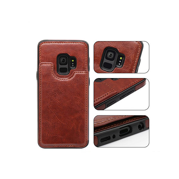 Samsung Galaxy S9 - Elegant Pungetui Brun