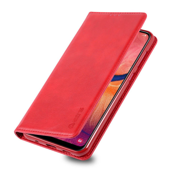 Praktisk Retro Wallet Case - Samsung Galaxy A9 2018 Mörkbrun