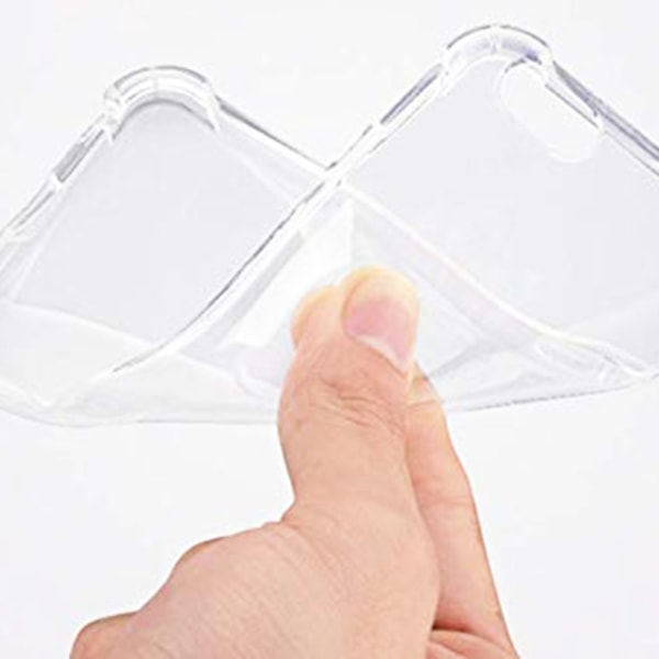 Samsung Galaxy A70 - Suojaava silikonikuori (paksu kulma) Transparent/Genomskinlig