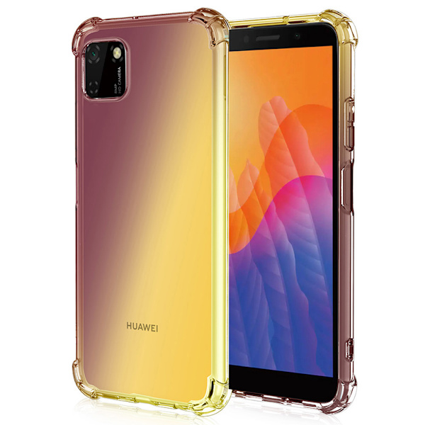 St�td�mpande Silikonskal - Huawei Y5p Blå/Rosa