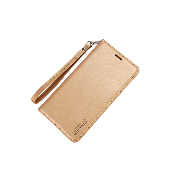 Elegant Fodral med Plånbok av Hanman - iPhone 7 Guld