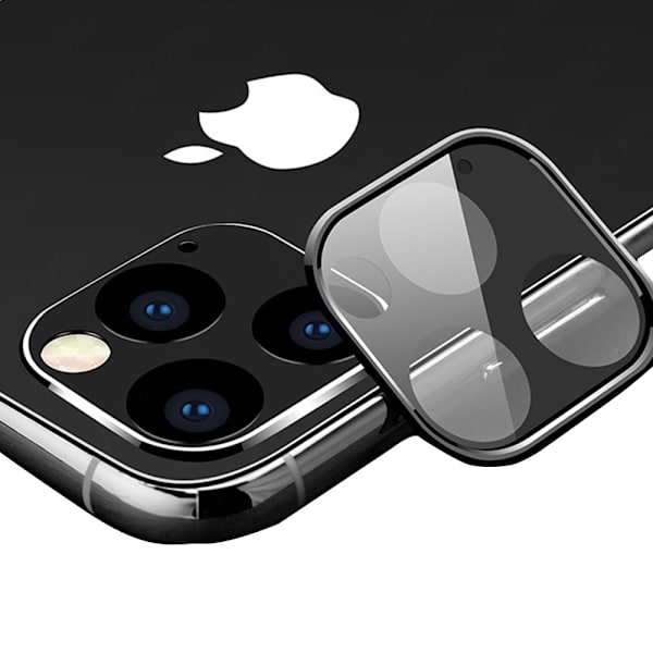 iPhone 11 Pro Kameralinsskydd i Härdat glas + Titanlegeringsram Svart