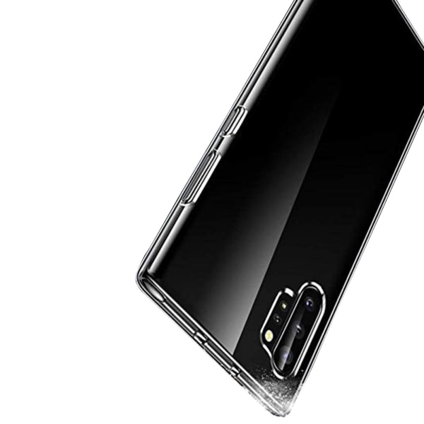 Samsung Galaxy Note 10 Plus - Slittåligt Silikonskal Transparent/Genomskinlig