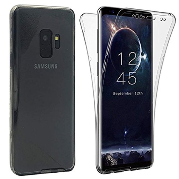 Samsung A6 Plus 2018 Dubbelsidigt silikonfodral TOUCHFUNKTION Blå