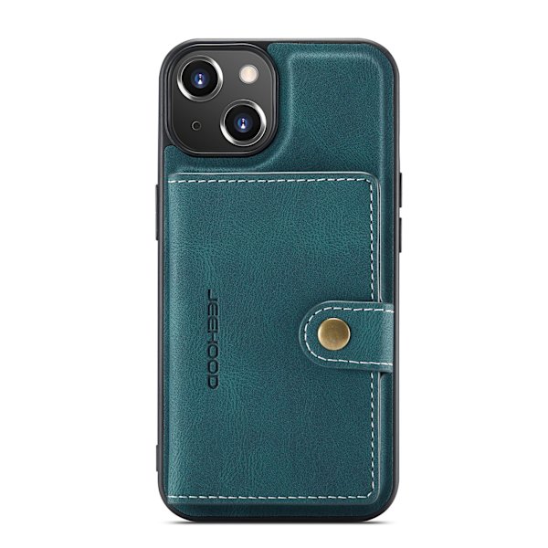 iPhone 14 Plus - Elegant Smidigt Skal med Korthållare Svart