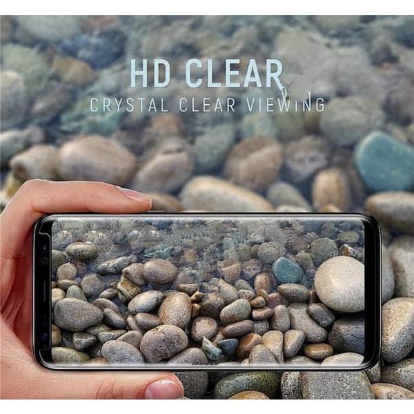 Samsung Galaxy S8+ Skärmskydd CASE-Friendly HuTech 2-PACK Silver/Grå