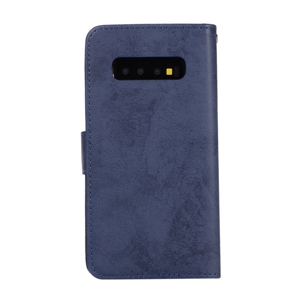 Plånboksfodral med Skalfunktion- Samsung Galaxy S10 (LEMAN) Himmelsblå