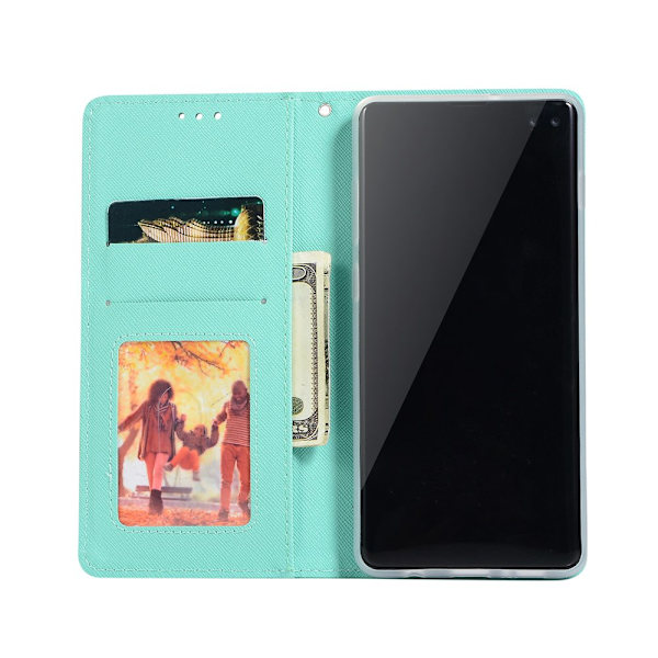 Samsung Galaxy S10E - Exklusivt Plånboksfodral FLOVEME Grön