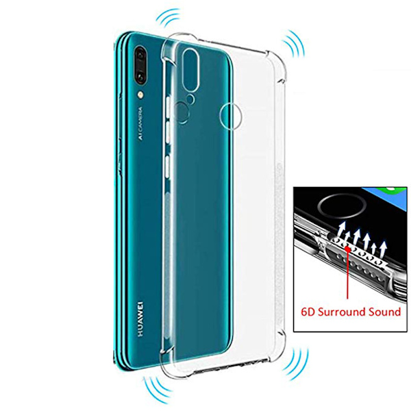 Huawei P Smart 2019 - Robust Silikonskal Transparent/Genomskinlig