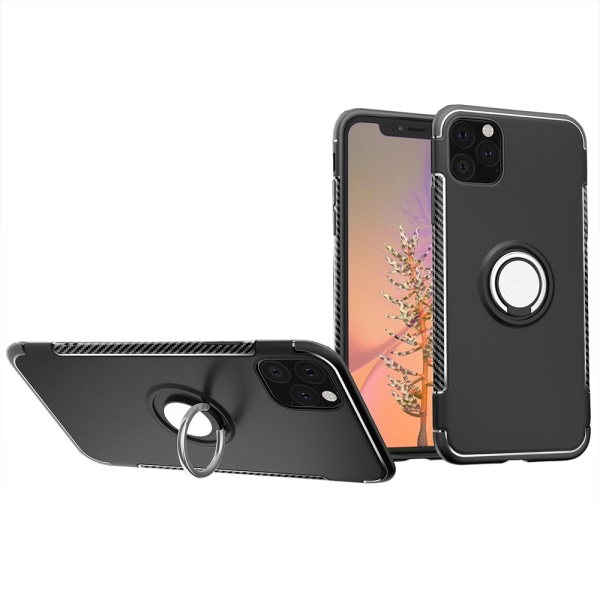 Elegant smart deksel med ringholder FLOVEME - iPhone 11 Petrol