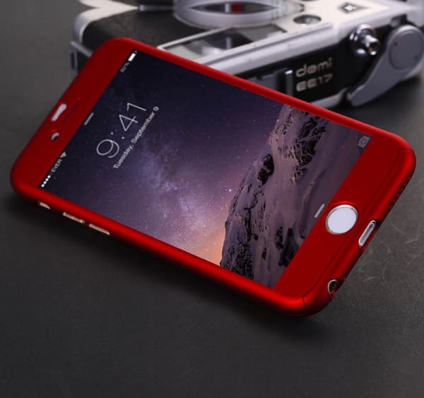 Stilrent Skyddsfodral f�r iPhone 6/6S  (Fram och bak) Svart