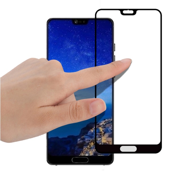 4-PACK Carbon-Skärmskydd i 3D/HD Screen-Fit för Huawei P20 Pro Vit