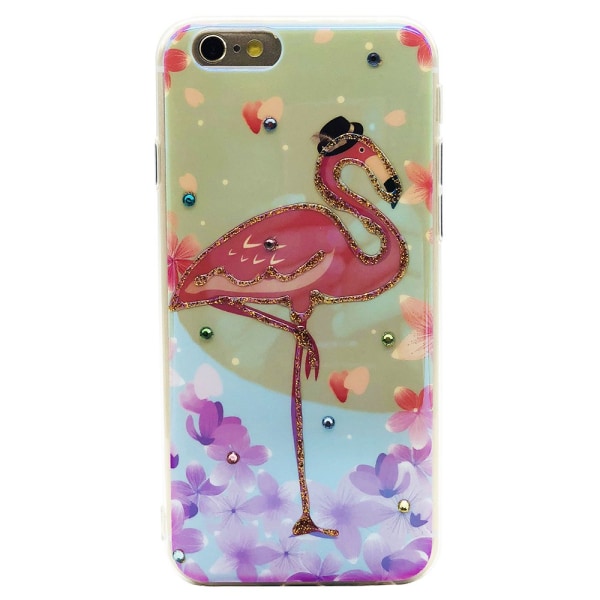 Pink Flamingo - Retroskal av Silikon för iPhone 6/6S