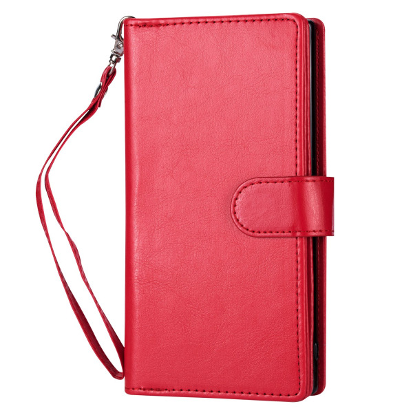 iPhone 14 Pro - Professionelt 9-Card Wallet Cover Svart