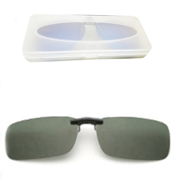 Praktiska Clip-on Solglasögon Silver