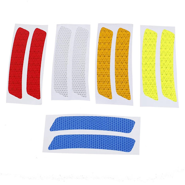 2-Pack Slittåliga Smidiga Reflexremsor Vit