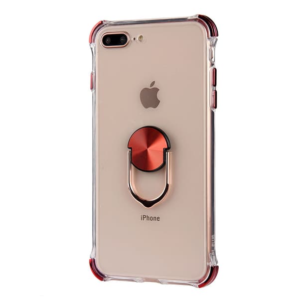Stötdämpande Skal med Ringhållare - iPhone 7 Plus Blå Blå