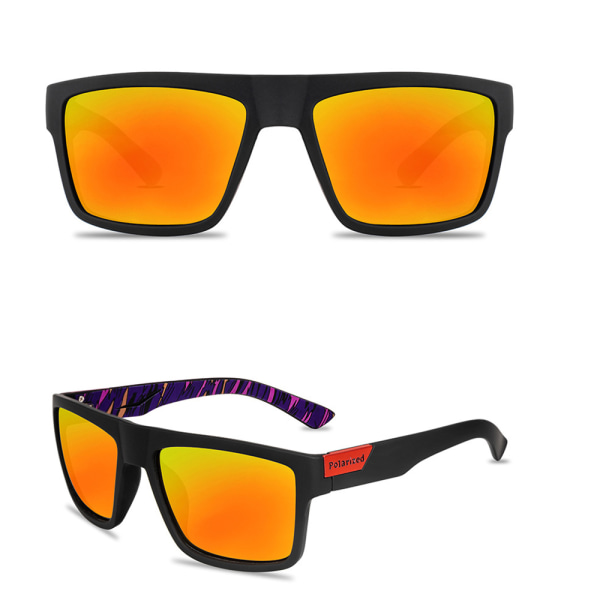 Stilige og komfortable solbriller (polariserte) Svart/Röd