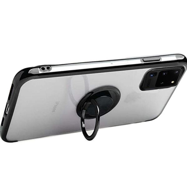 Cover med ringholder - Samsung Galaxy S20 Ultra Silver