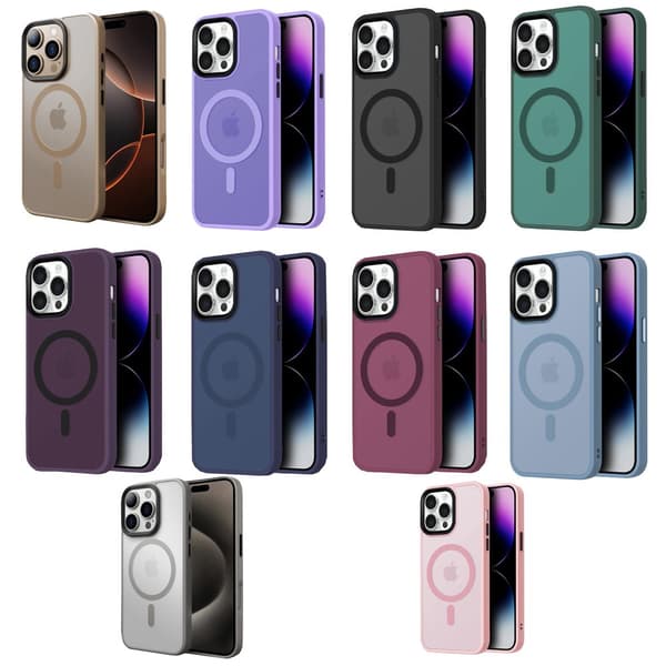iPhone 16 Pro Max Skal - Translucent Baksida med Perfekt Passform Grå