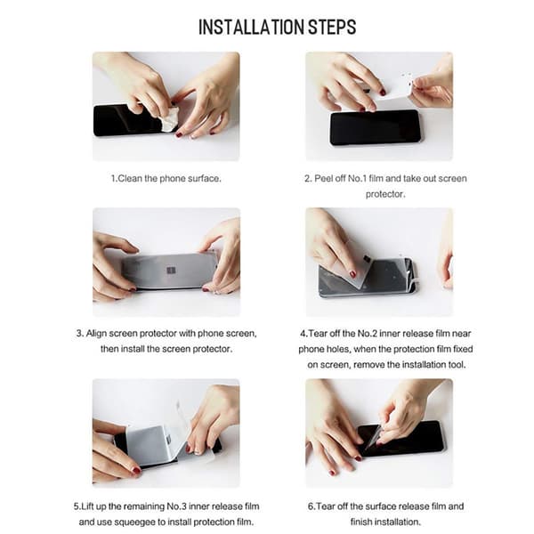 3-PACK Samsung Galaxy A22 5G Hydrogel Näytönsuoja HD 0,2mm Transparent