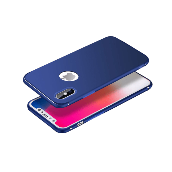 Elegant silikone cover til iPhone X/XS Svart