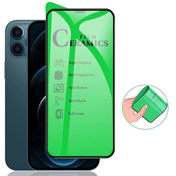 2-PACK iPhone XR Keramiskt Skärmskydd HD 0,3mm Transparent/Genomskinlig